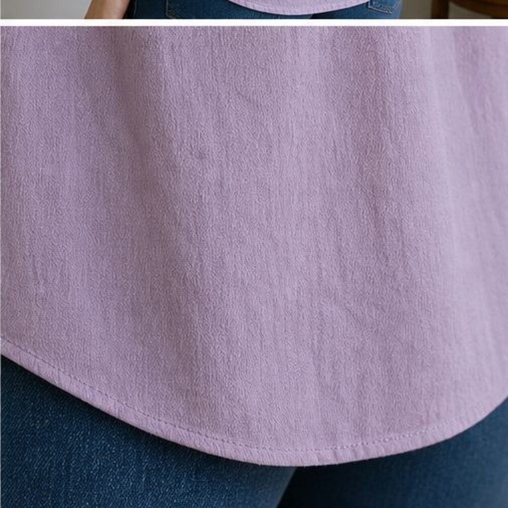 Lilac Ruffle Blouse - Picture 6 of 6